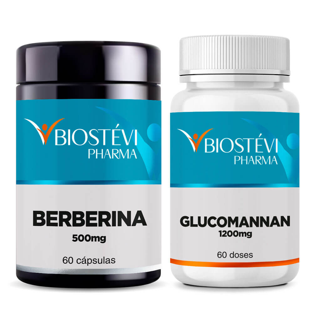 Kit berberina com glucomannan